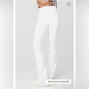 ALO Yoga White Boot Cut Pants